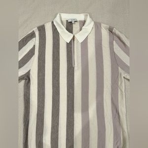 Reiss - soft striped, ombré collared top